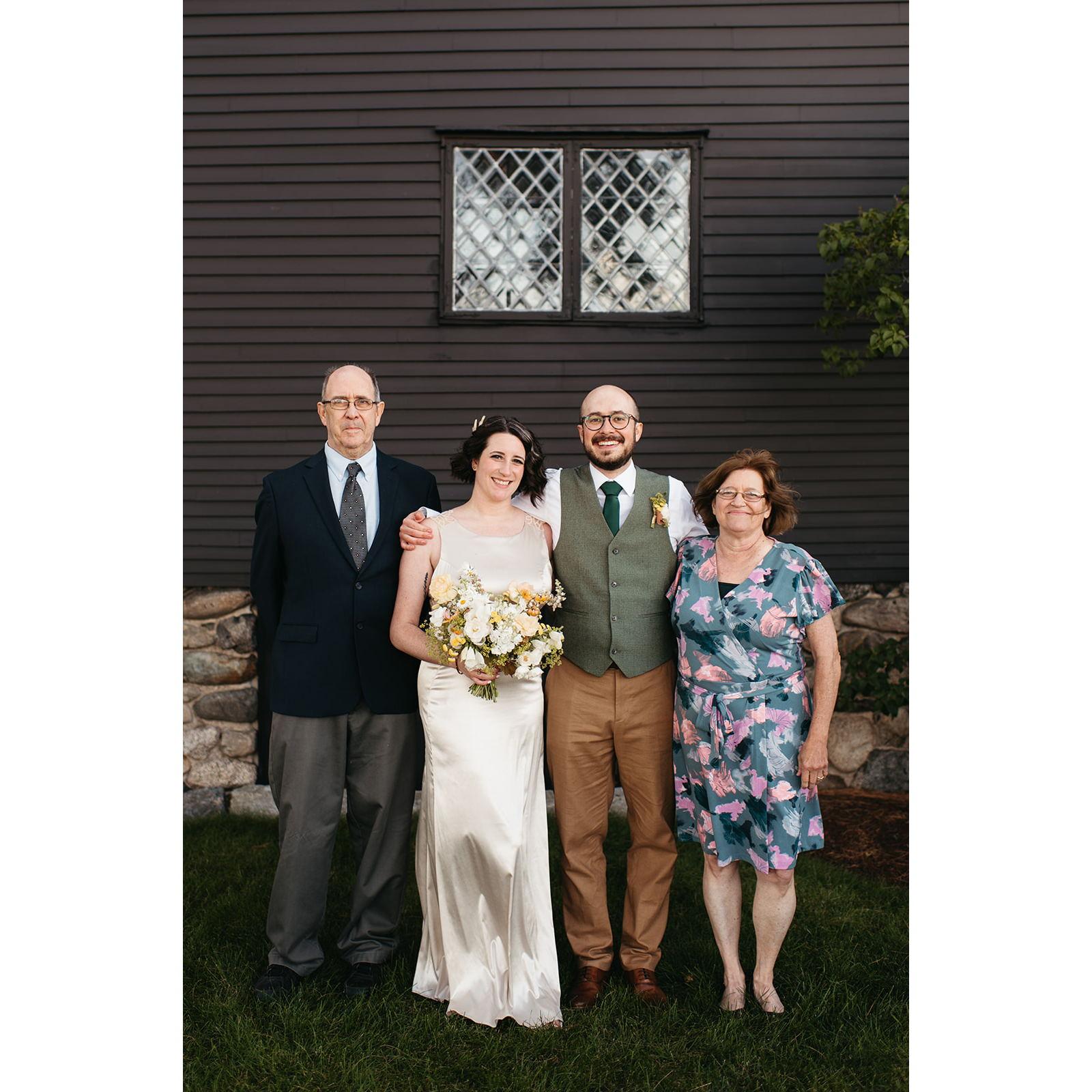 Kent Cowell, Rachel, Jordan, and Shirley Cowell