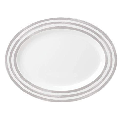 Kate Spade New York 867933 Charlotte Street Grey Oval Platter