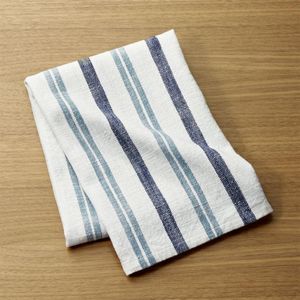 Farmhouse Aqua Striped Dish Towel