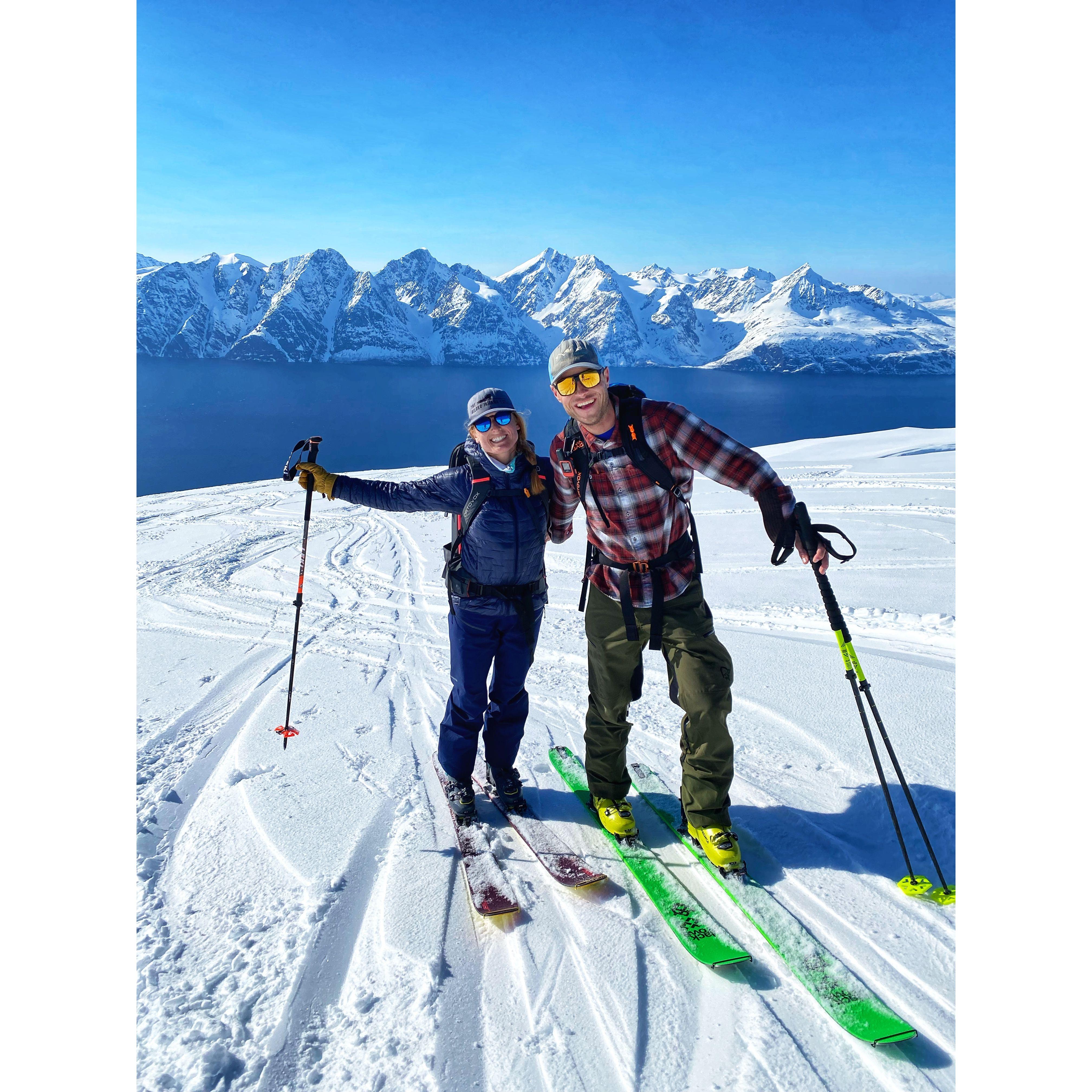 Sailing and ski touring in the Lyngen Alps