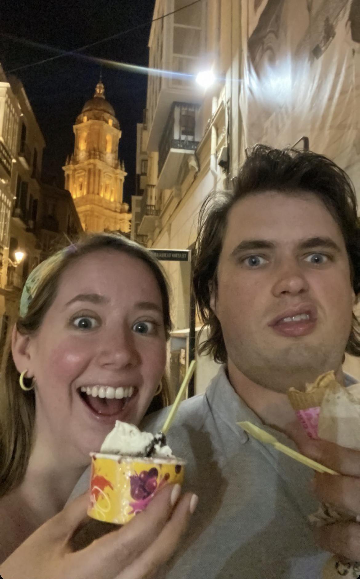 One of many gelato nights in Spain