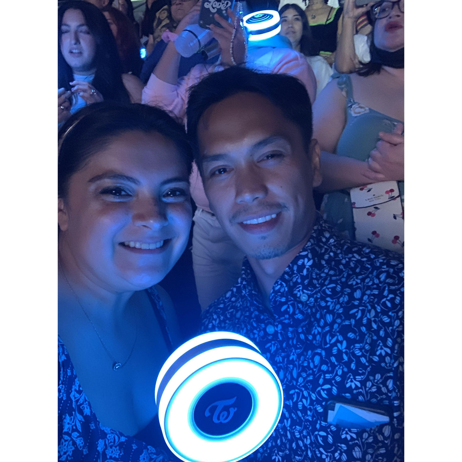 We love going to concerts together, here we are seeing Twice!