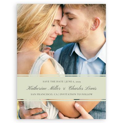 Mint, Green Wedding Digital Save the Date - Abbey Banner