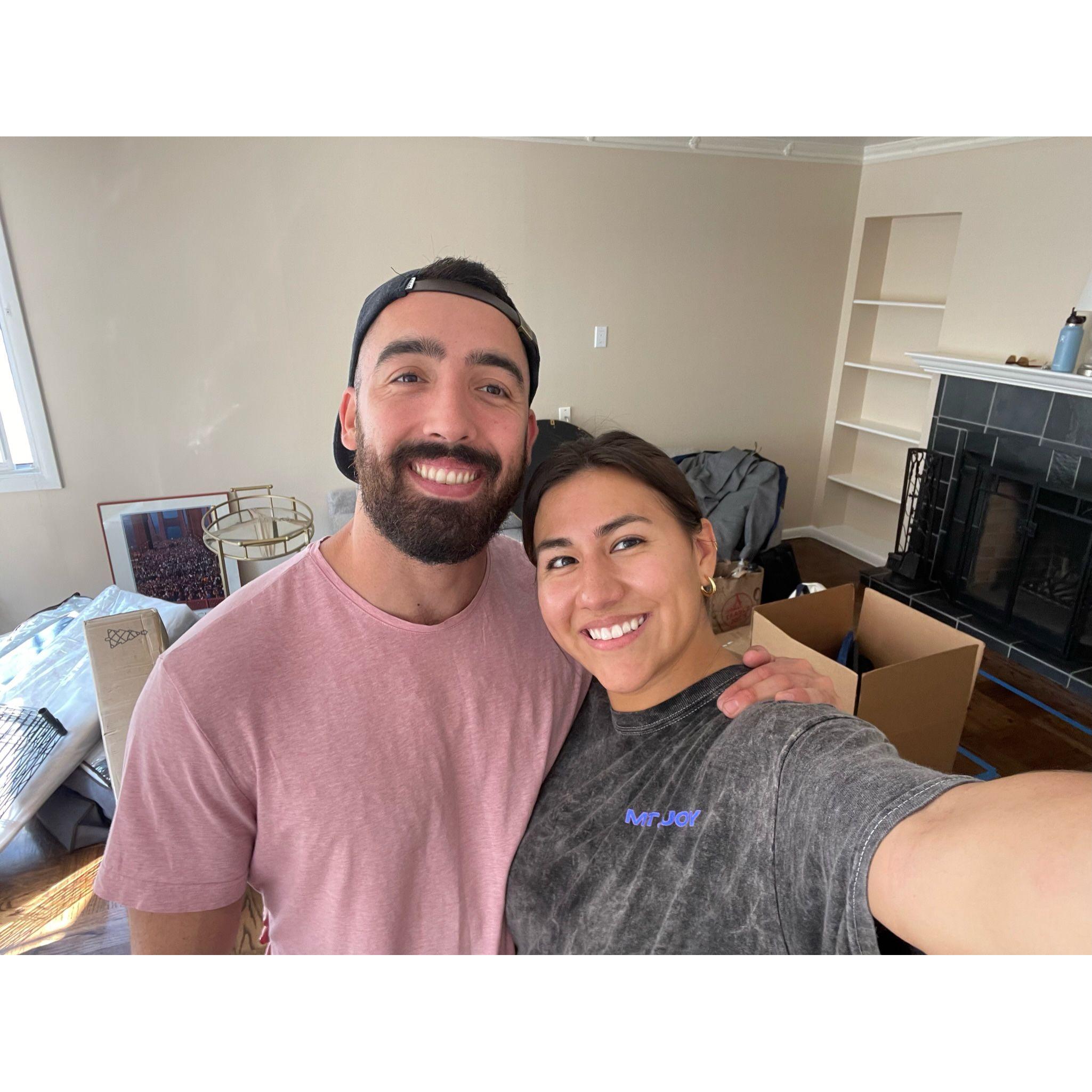 When we first moved in together.