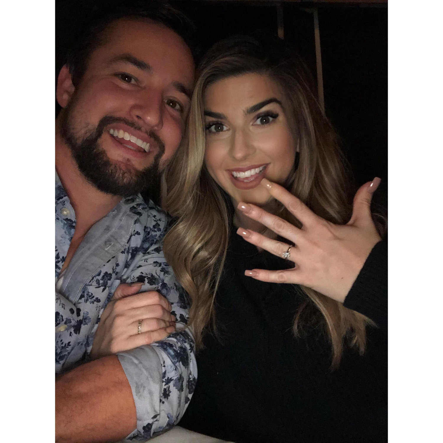 The night we got engaged!!