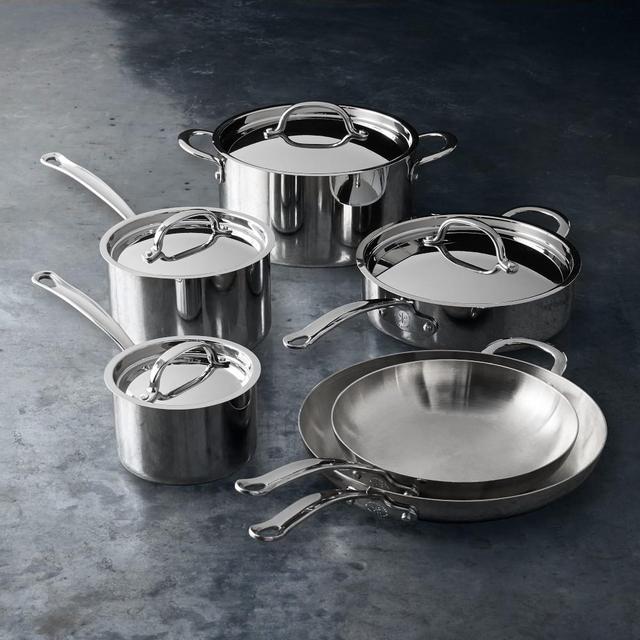 Williams Sonoma Open Kitchen Stainless-Steel 10-Piece Cookware Set