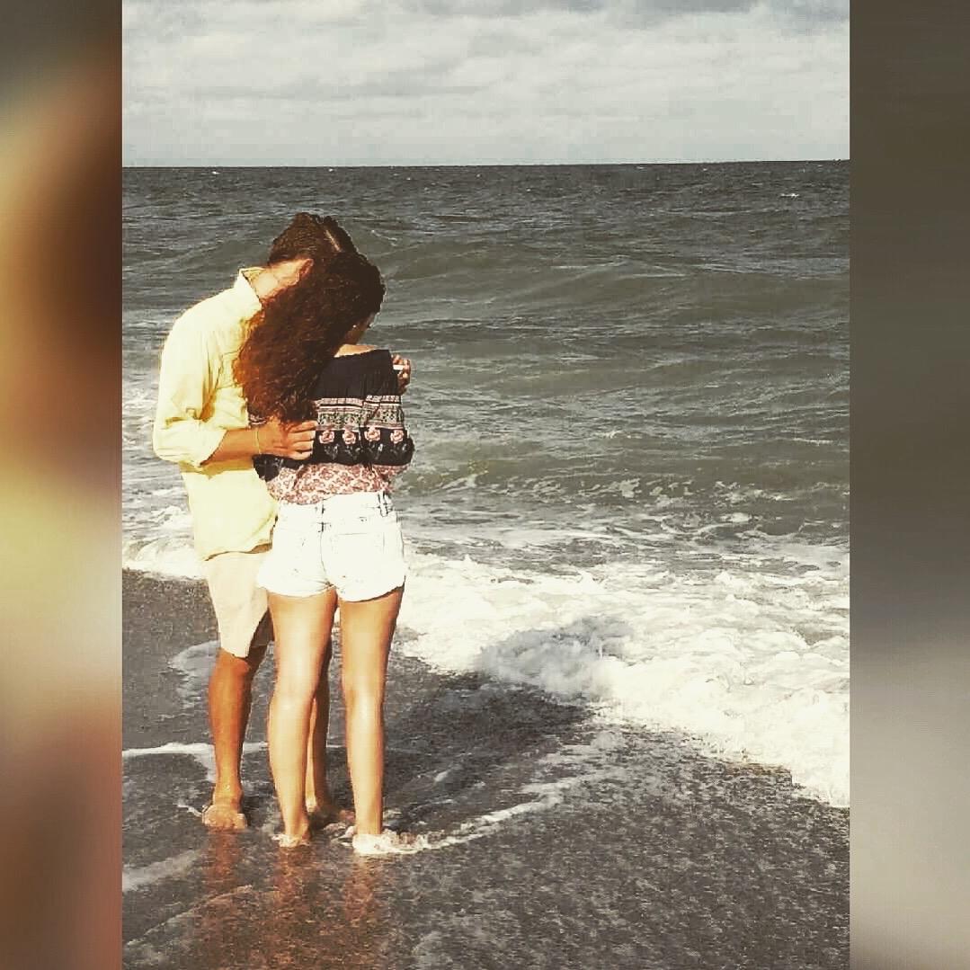 Our first beach trip together in 2016