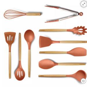 Tramontina 10pc Silicone Utensil Set - orange