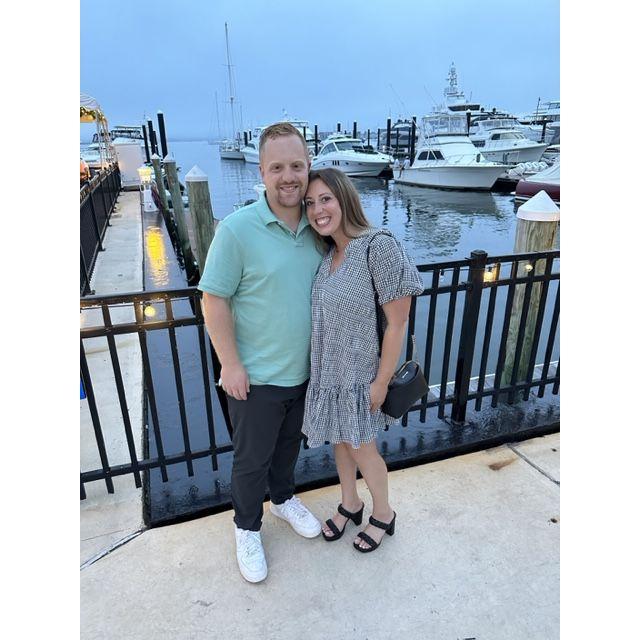 The night right before our engagement in Newport!