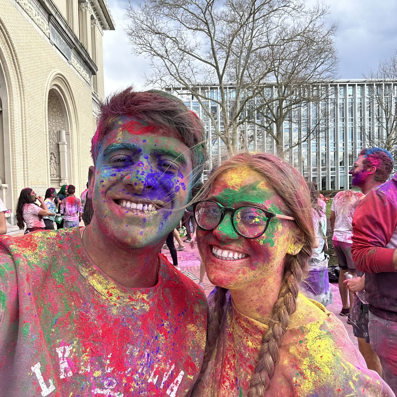 celebrating Holi