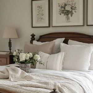 3pc King Solid Duvet Cover Set Sour Cream - Hearth & Hand™ with Magnolia