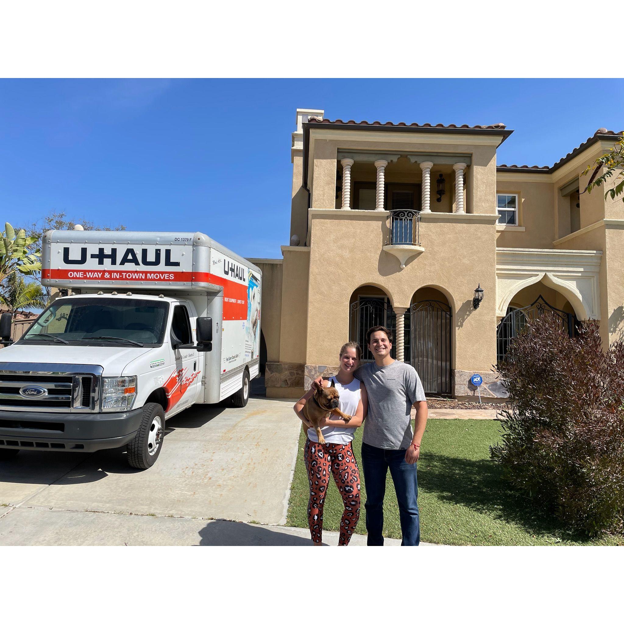 When we moved in together!