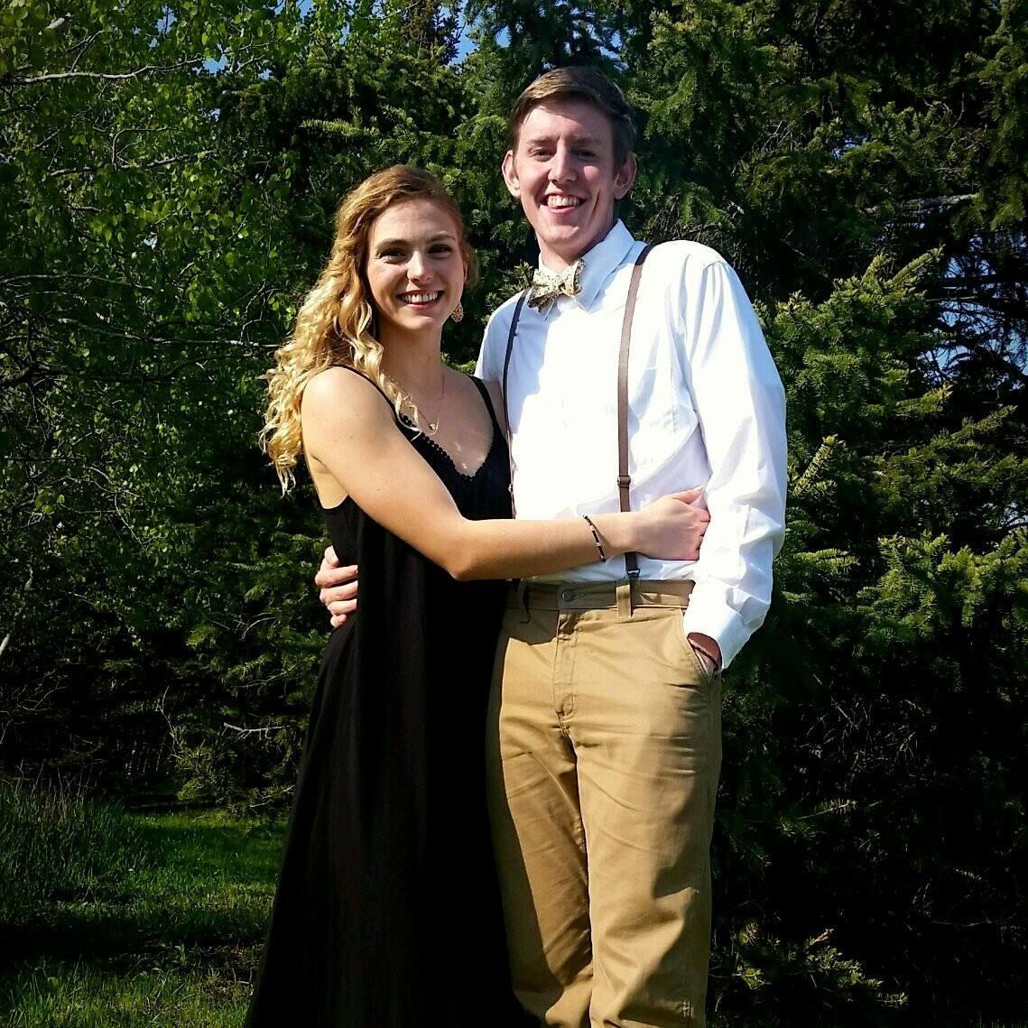 At our friends wedding just over a year ago...Jacob joked, "This could be us in a year." I laughed at him, but look at us now!