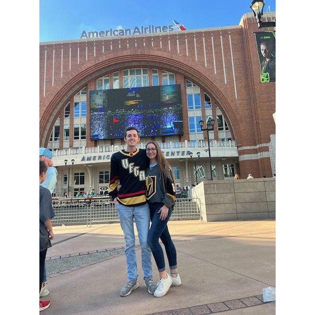 Cheering on VGK in Dallas