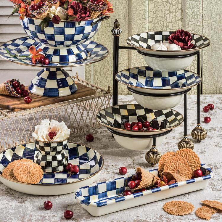 MacKenzie-Childs, Royal Check Abundant Bowl | Zola