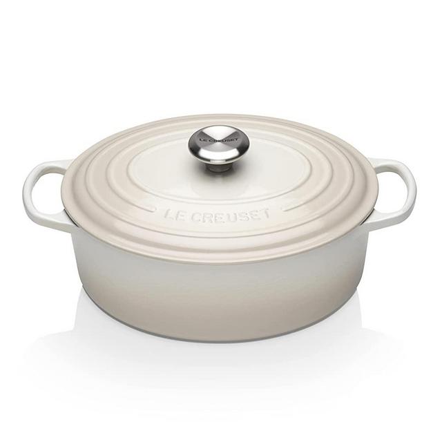 Le Creuset Enameled Cast Iron Signature Oval Dutch Oven, 5 qt. , Meringue