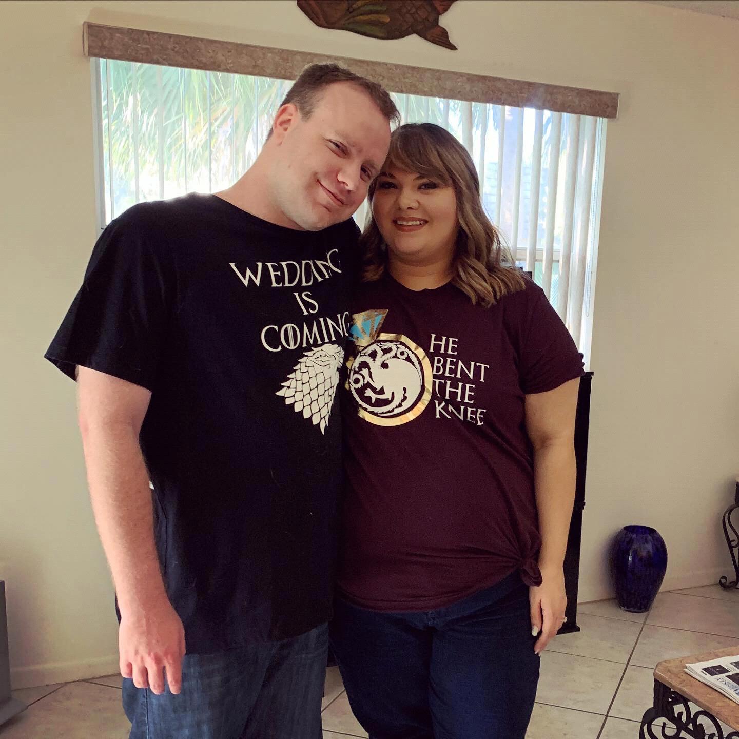 Also how we surprised our family, matching shirts for the occasion