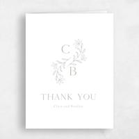 Grey Wedding Thank You - Creston Classic Letterpress