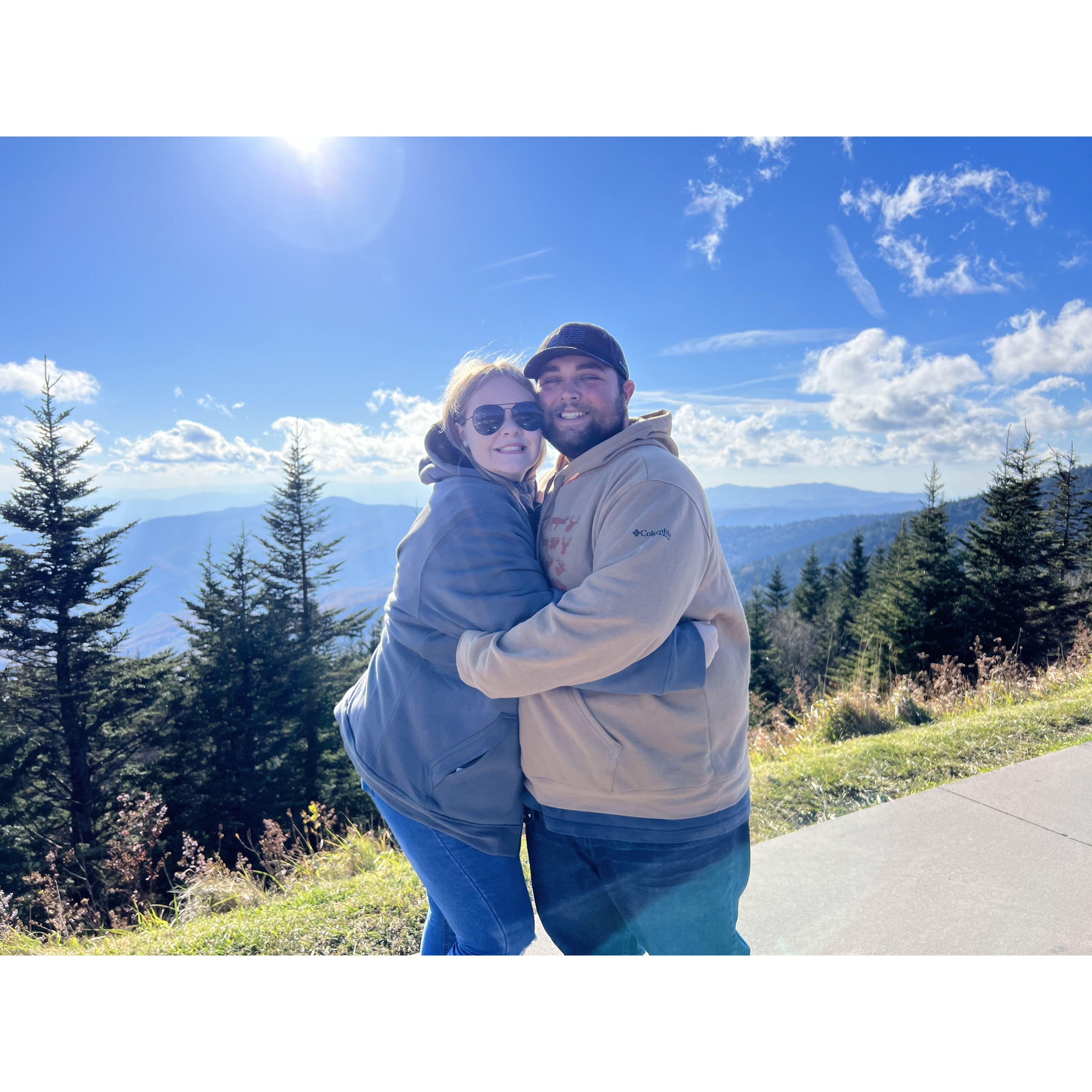 We were freezing in the mountains!