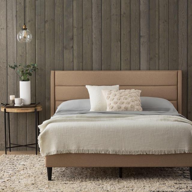 Scarlett Upholstered Low Profile Platform Bed