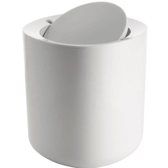 Birillo bathroom waste bin, white