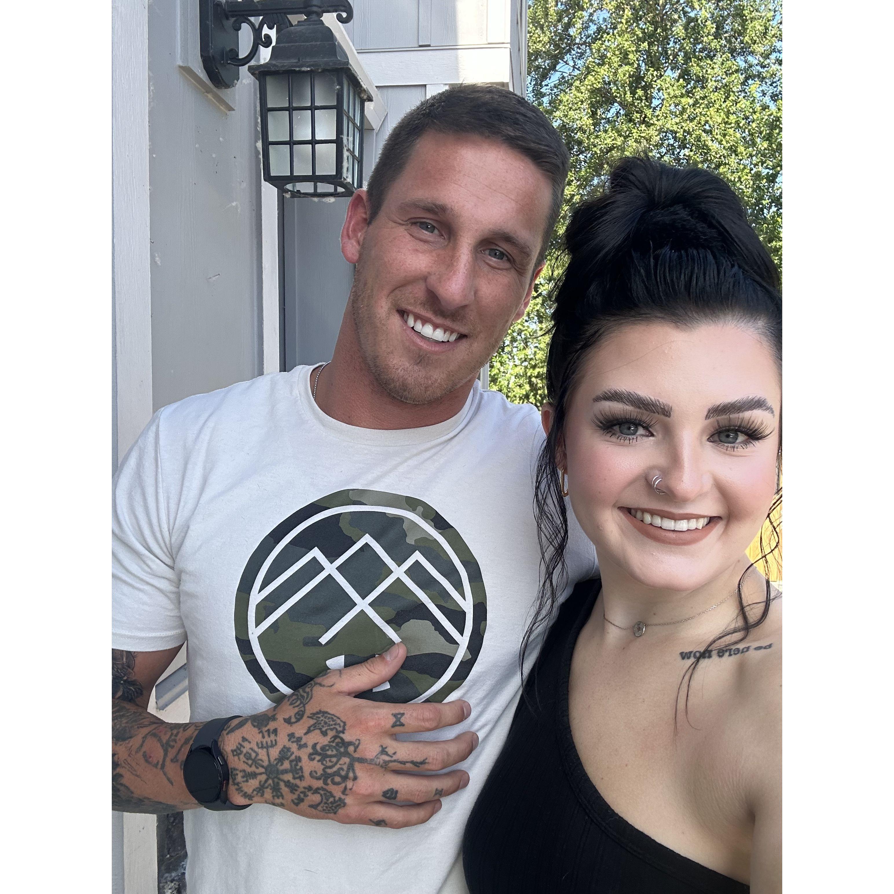 Our first photo together