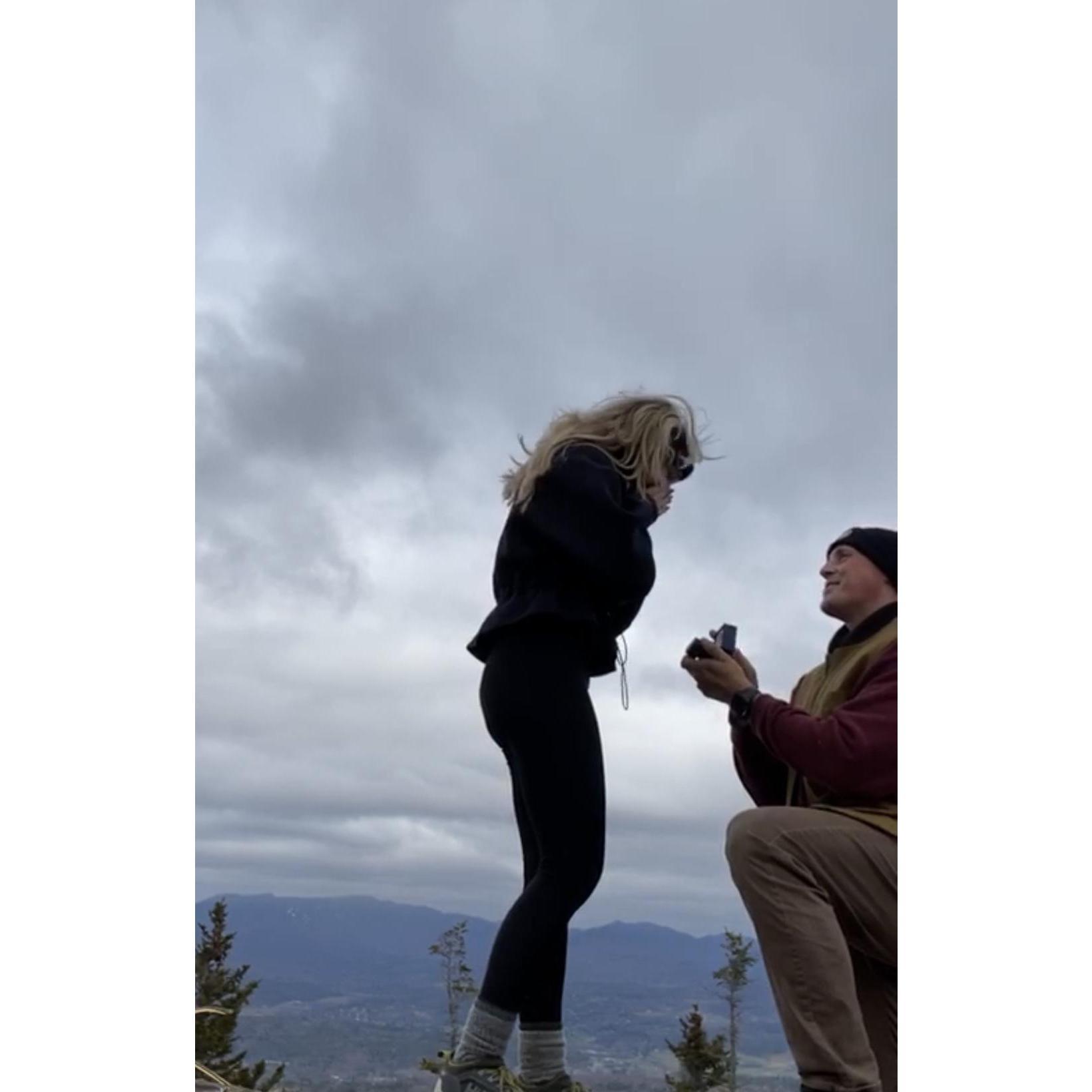 She said YES!