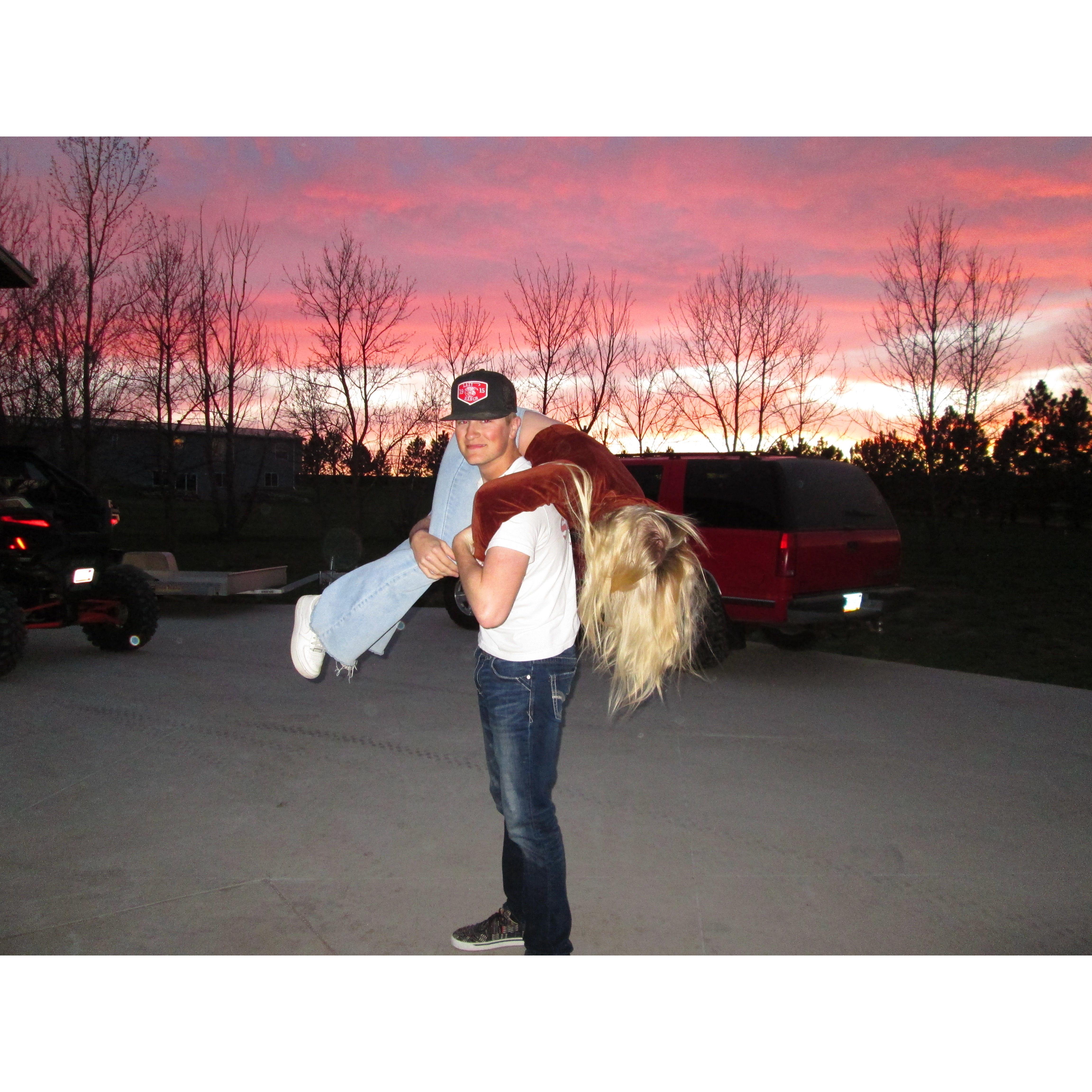 The night we hit 2 years of dating!