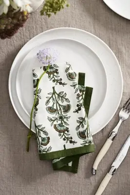Calla Cotton Napkins, Set of 4