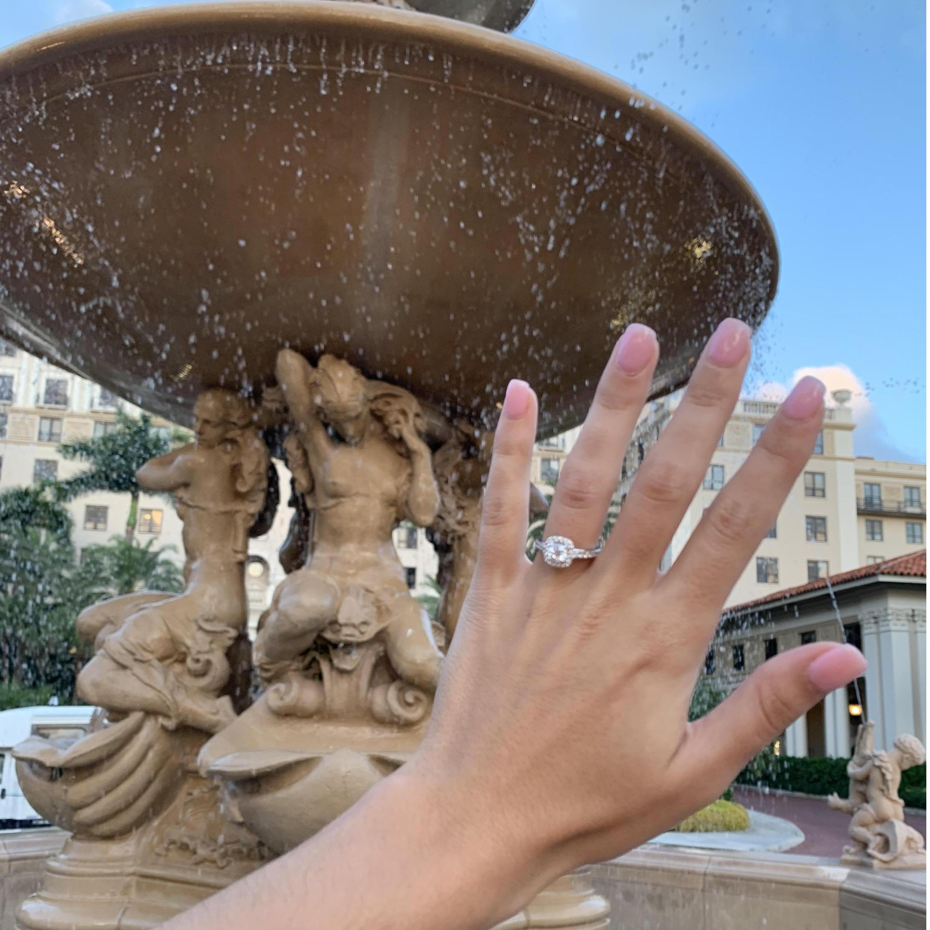 Testing out the new rock.