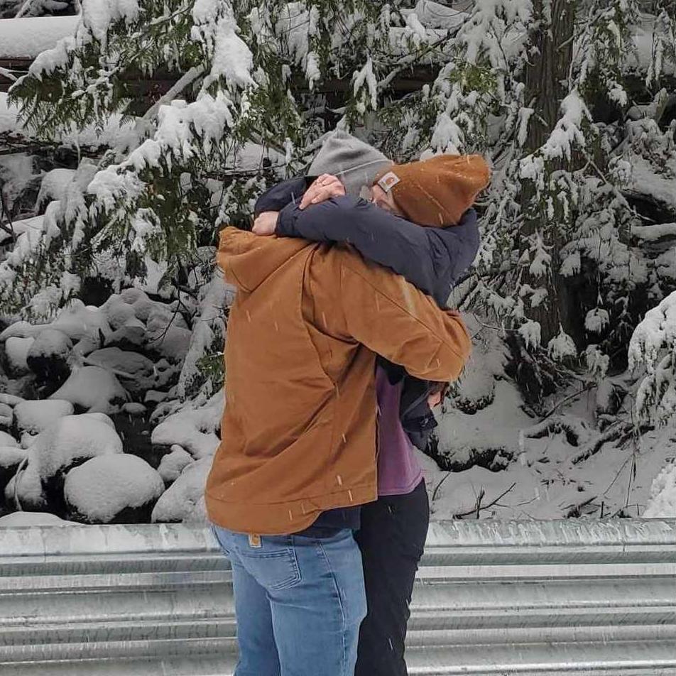 We got engaged! Caedmon proposed to Marly in Canada