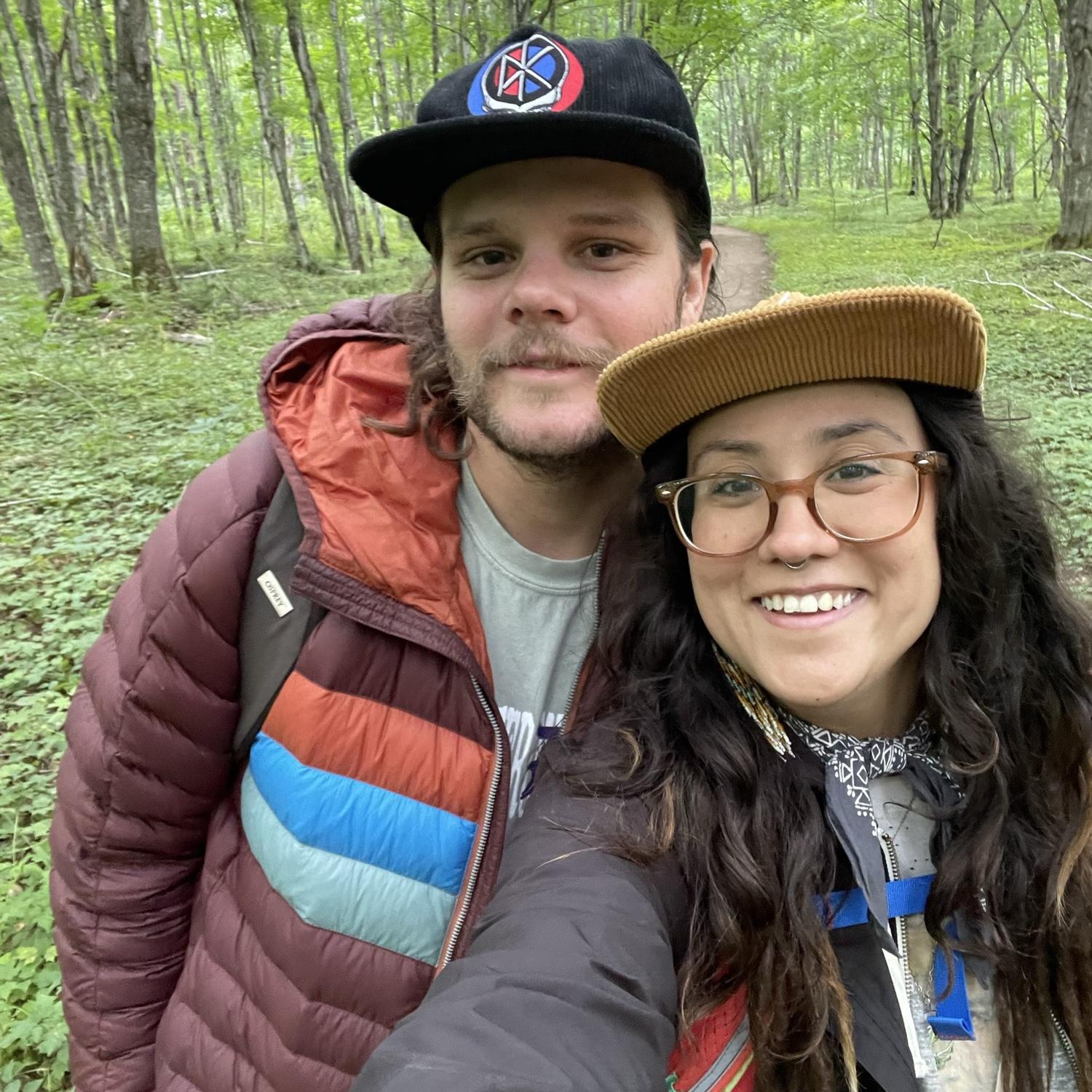 Hiking at Pictured Rocks National Lake Shore in Michigan