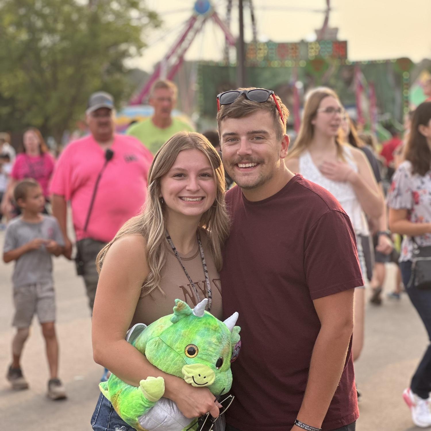 Having fun and winning prizes at the Wisconsin Valley Fair! 8.4.2023