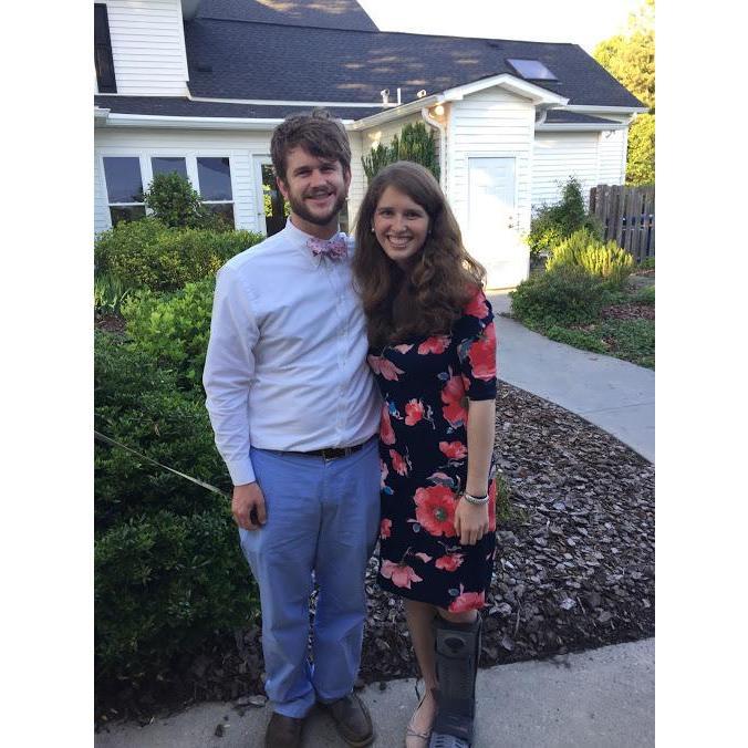 Courtney and Chris' Wedding - May 2016 - Jeremy's support through the ankle months was amazing.