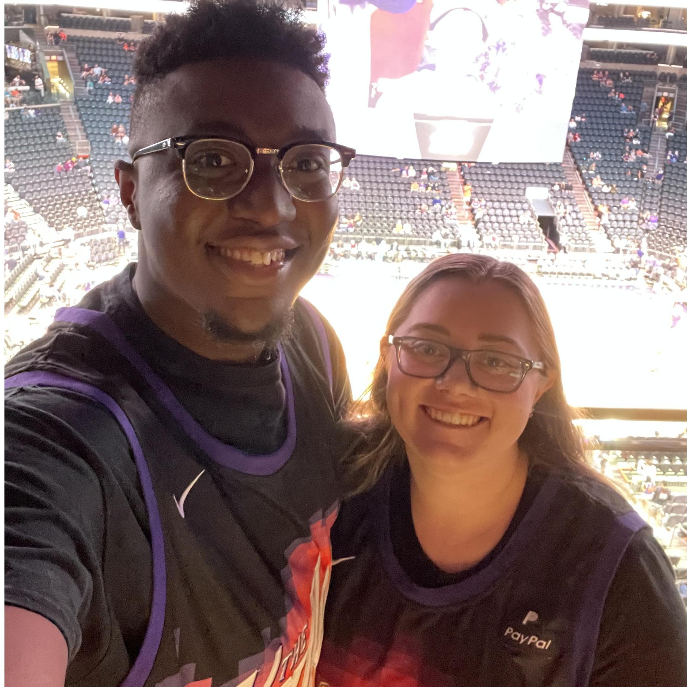 Watching the Suns game