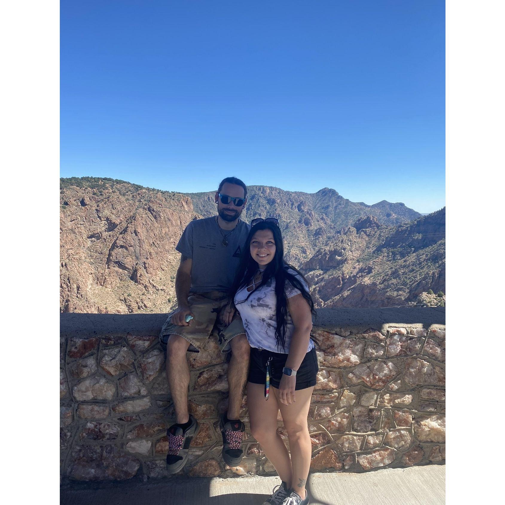 Exploring the longest sway bridge in Colorado after Ziplining together!