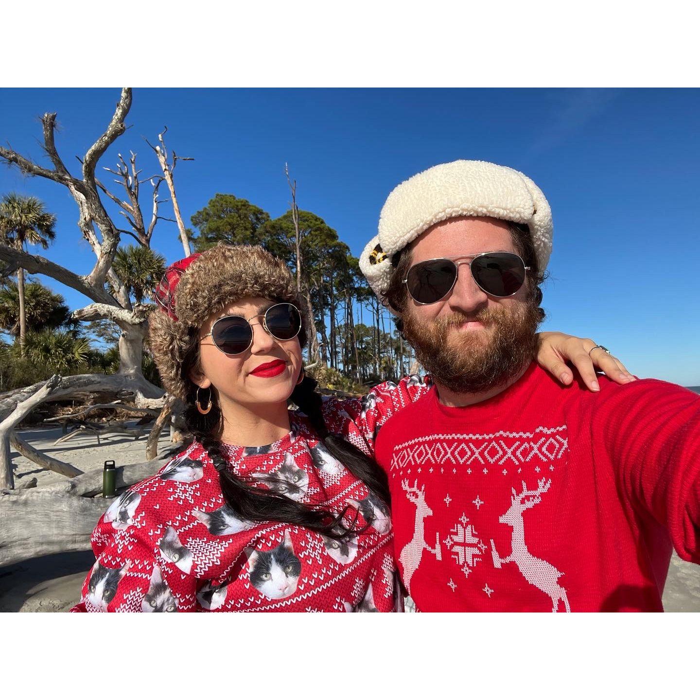 We started our own Christmas traditions at one of our favorite places. Hunting Island State Park, Beaufort County, SC