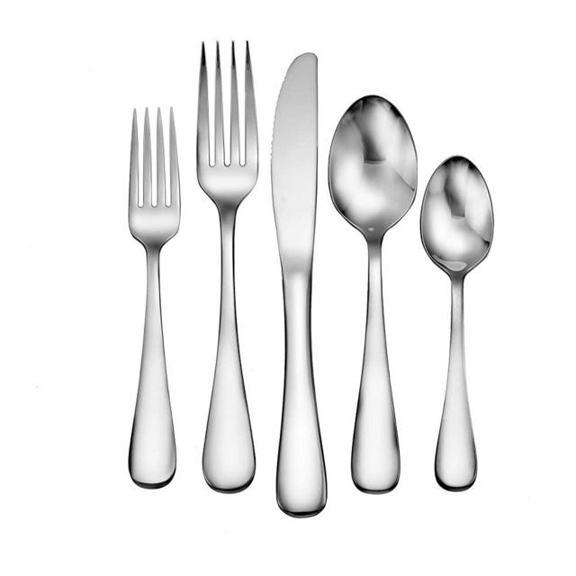 Liberty Tabletop Annapolis 43 Piece Flatware Set Service for 8 Includes 3pc Serving Set MADE IN USA