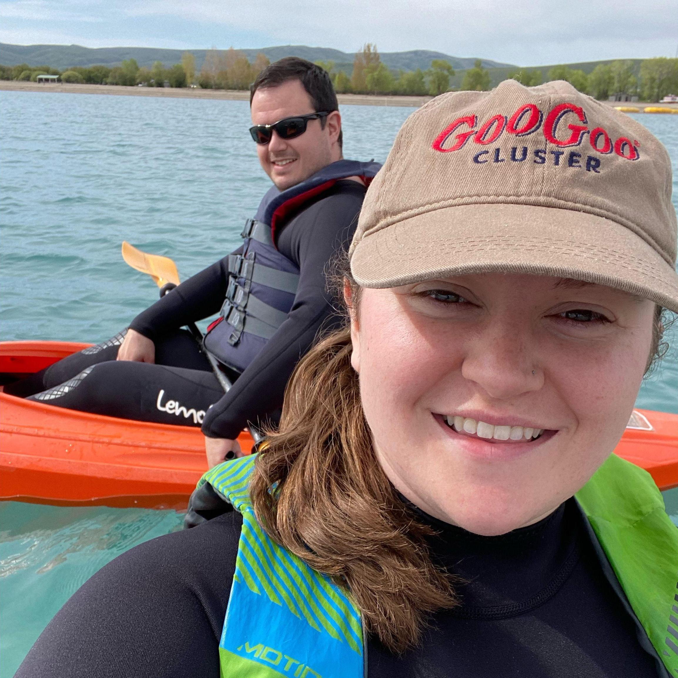 Kayaking on Bear Lake, Utah, 2022