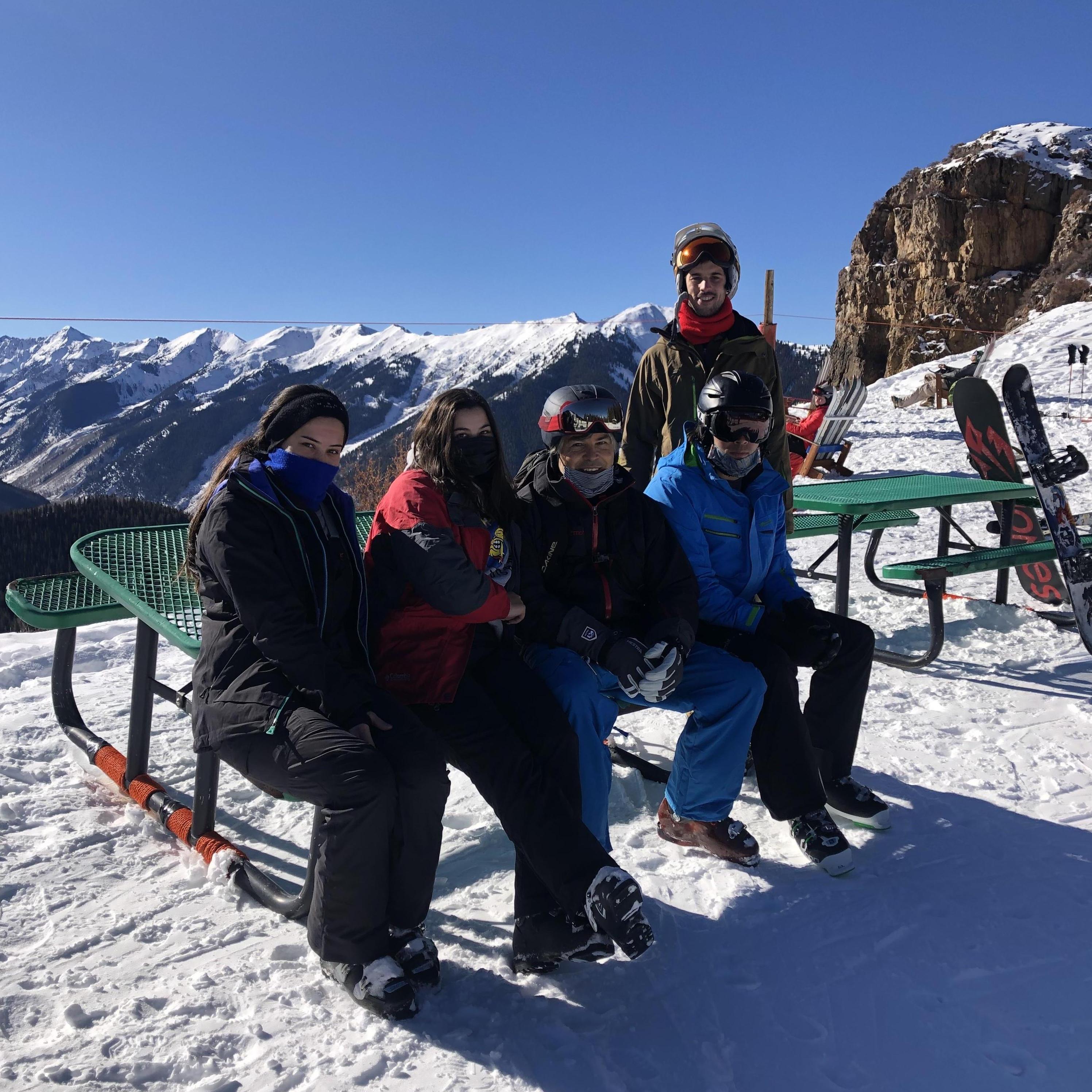December 2020 - Skiing with the Gorups in Aspen.