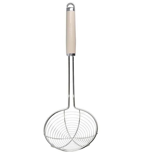 KitchenAid Spider Strainer, Stainless Steel Skimmer – Almond Cream