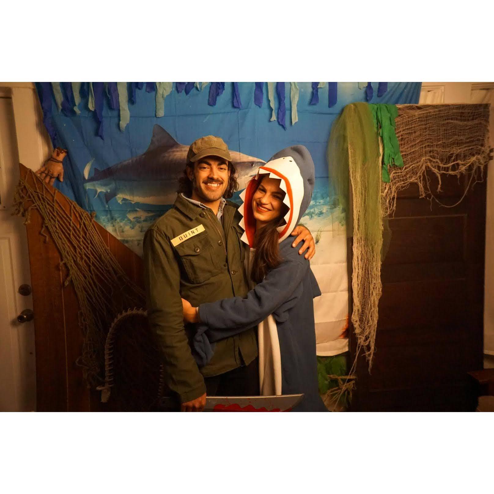 Our first picture together with Michael as Quint and Bridget at Jaws - 10.31.20