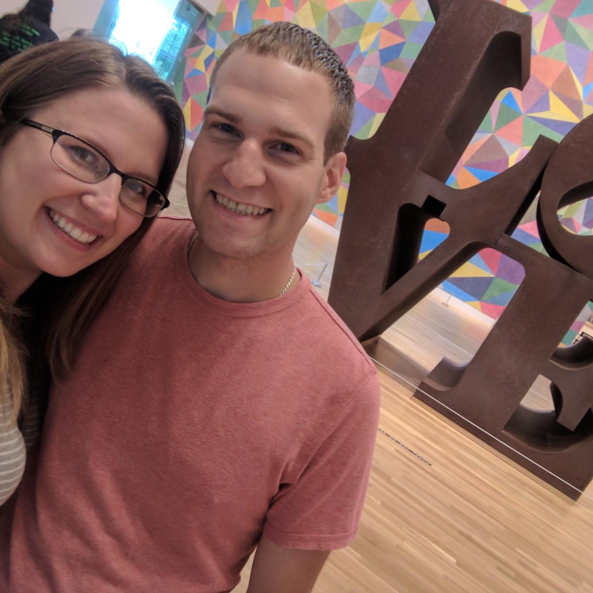 First Date & knew it was something special (yes, Jessica made him take a picture with the LOVE sign LOL)