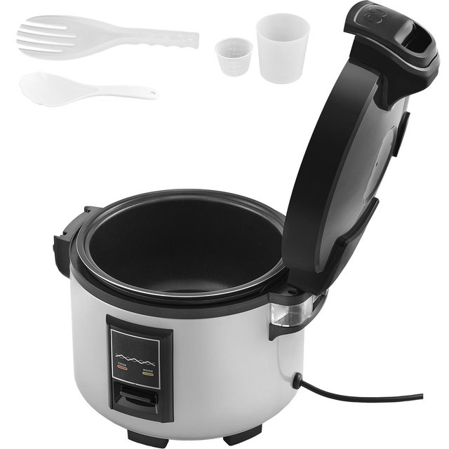 VEVOR Commercial Rice Cooker, 60-Cup Rice Cooker, 13.74 Qt / 13 Liter Large Rice Cooker and Warmer with Nonstick Inner Pot, 12-Hour Keep Warm