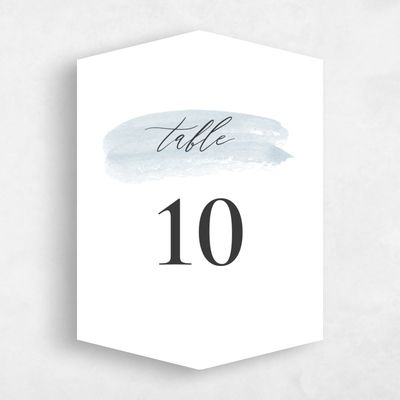 Blue Diamond Wedding Table Number - Violin