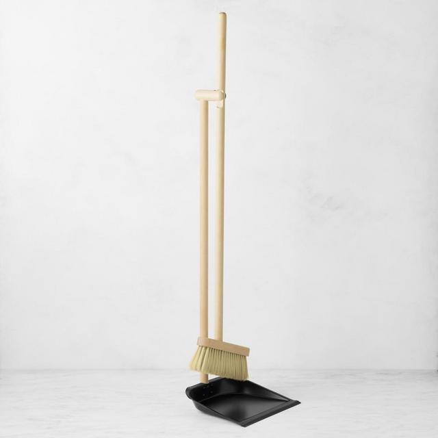 Hold Everything Copco Beechwood Broom with Dustpan