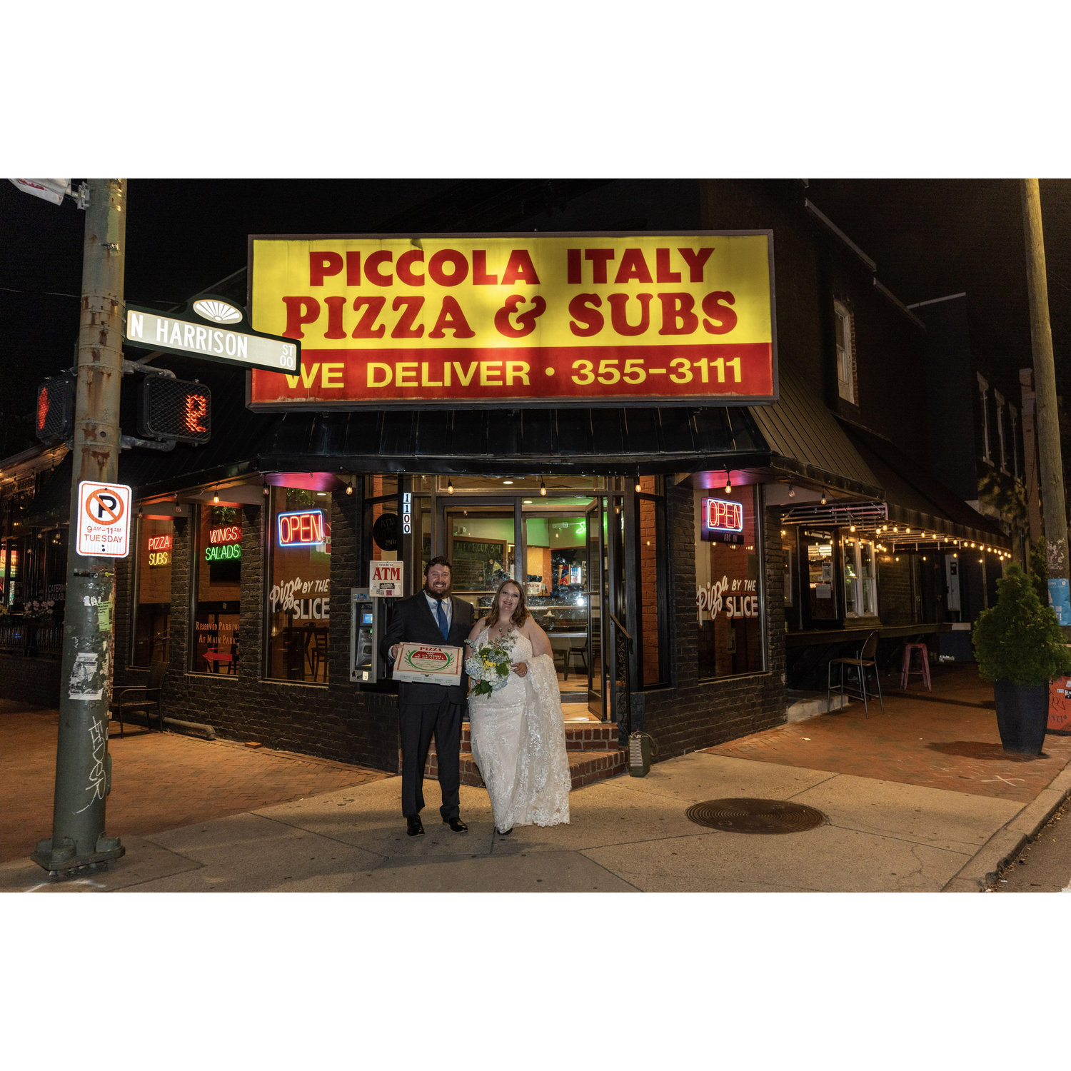 We got some pizza and some soda it was a whole thing!