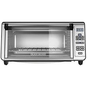BLACK+DECKER Countertop Convection Toaster Oven, Silver, CTO6335S