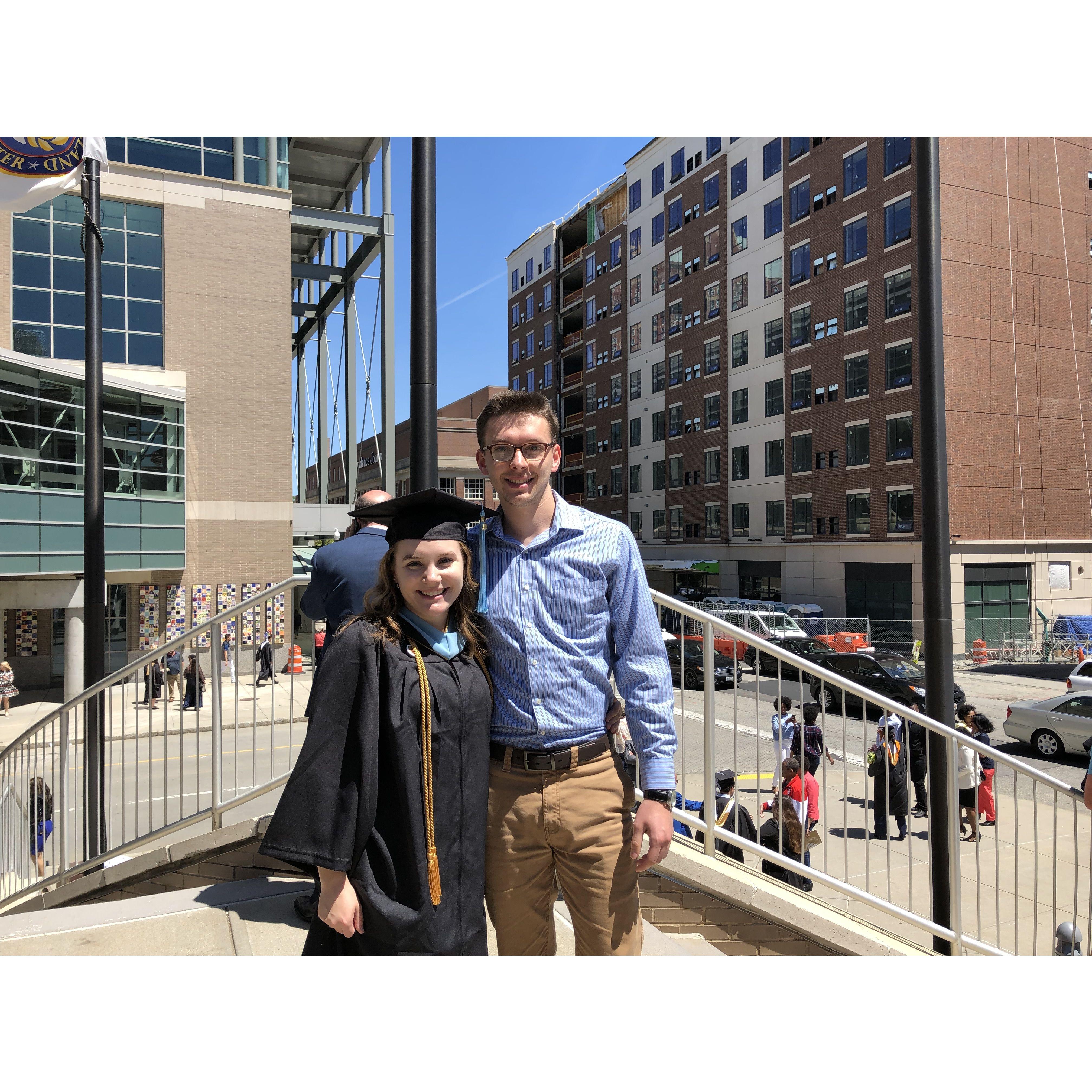 Laura's graduation from RIC- 2019