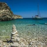More remote beaches or lesser-known islands in the Cyclades chain.